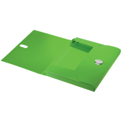 Carpeta polipropileno de proyectos 38mm y cierre broche giratorio a4 recycle verde leitz 46230055