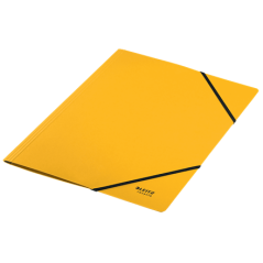 Carpeta de carton con gomas y sin solapas a4 recycle 100% amarillo leitz 39080015