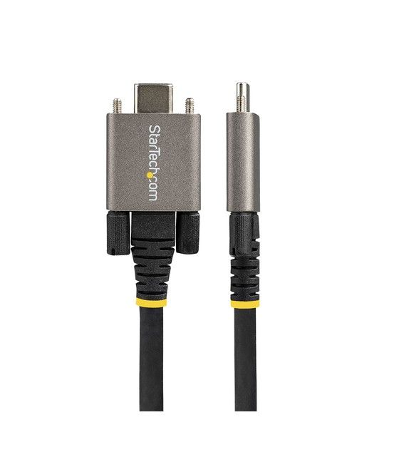 StarTech.com Cable 50cm USB-C con Tornillos Laterales de Fijación - 10Gbps - Cable USB Tipo C USB 3.1/3.2 Gen 2 - con Carga por 