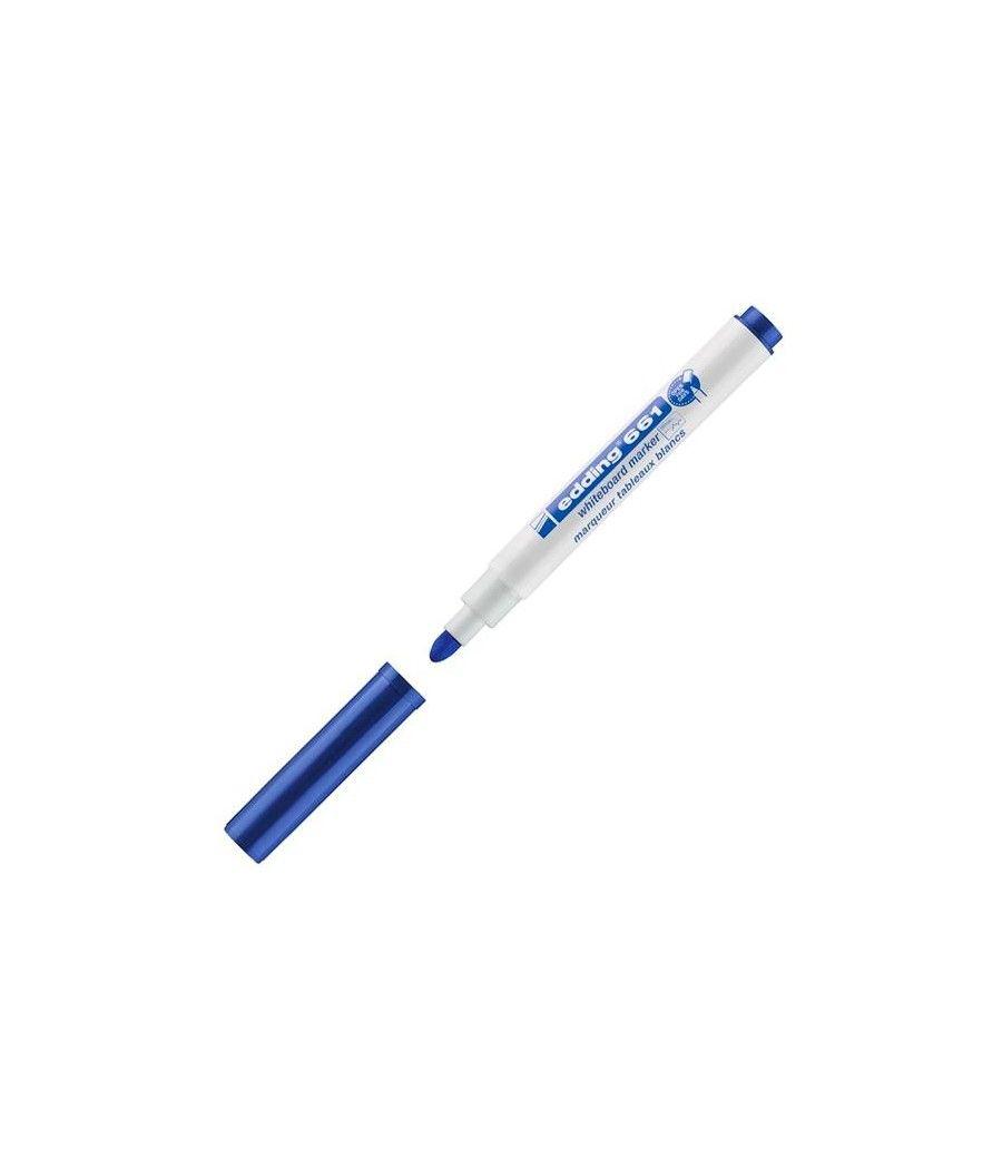 Edding marcador de pizarra blanca 661 azul pack 10 unidades