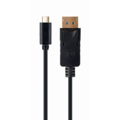 Adaptador usb-c a displayport macho 4k 60 hz 2 m negro