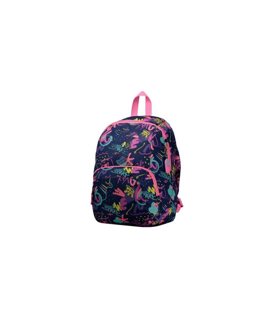 Mochila juvenil estampado multicolor - gammatto totto ma04shm001-2010n-6fc