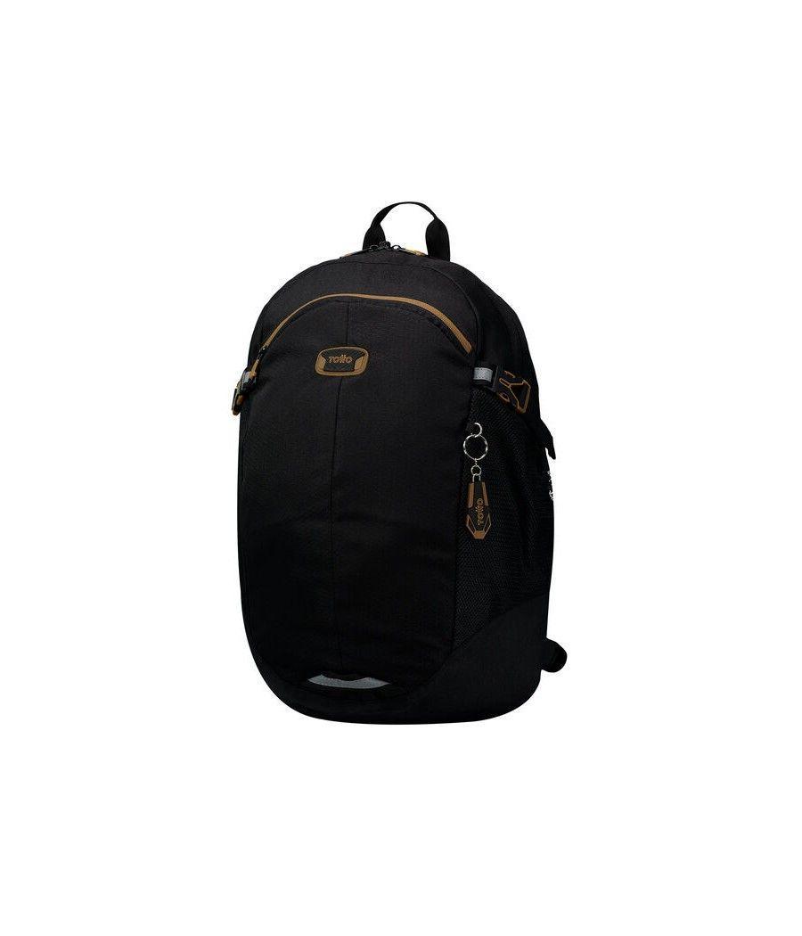 Mochila para portátil 14 color negro - deportto totto ma04ind673-2120f-n01