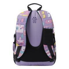 Mochila escolar morado ciber - crayoles totto ma04eco029-2210n-2qi