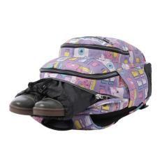 Mochila escolar morado ciber - crayoles totto ma04eco029-2210n-2qi