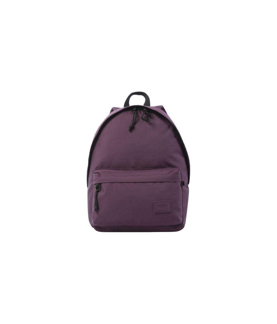 Pack mochila + estuche color morado - kalex totto ma04com093-22200-m50