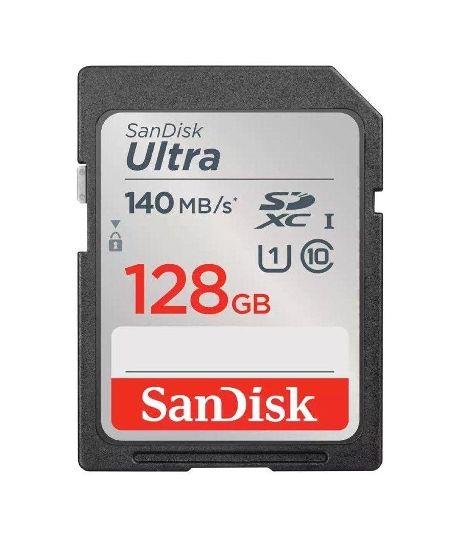 Tarjeta de memoria sandisk ultra 128gb sd hc uhs-i - sdxc/ clase 10/ 140mbs