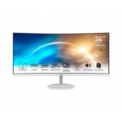 Msi monitor pro mp341cqw 34" curvo. 3440 x 1440 uwqhd. 100hz. blanco