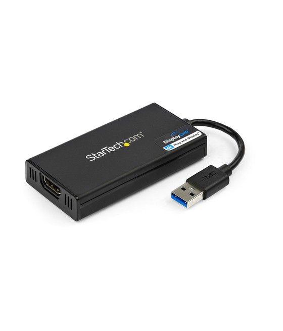 StarTech.com Adaptador Gráfico Externo Multi Monitor USB 3.0 a HDMI Ultra HD 4K Certificado DisplayLink - Imagen 1