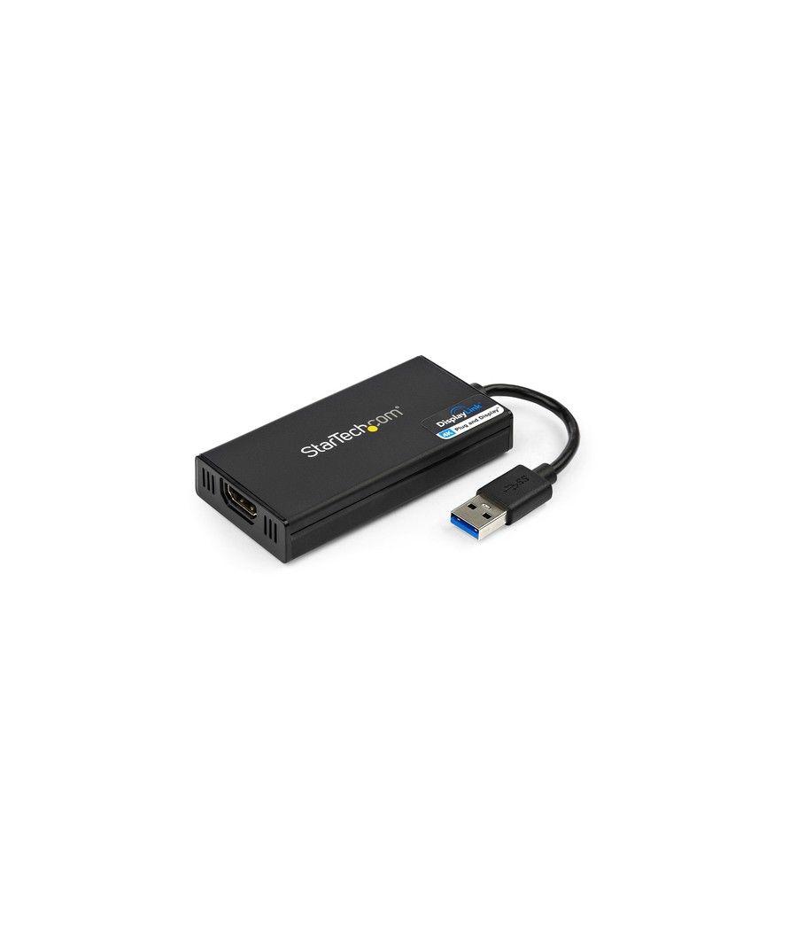 StarTech.com Adaptador Gráfico Externo Multi Monitor USB 3.0 a HDMI Ultra HD 4K Certificado DisplayLink - Imagen 1