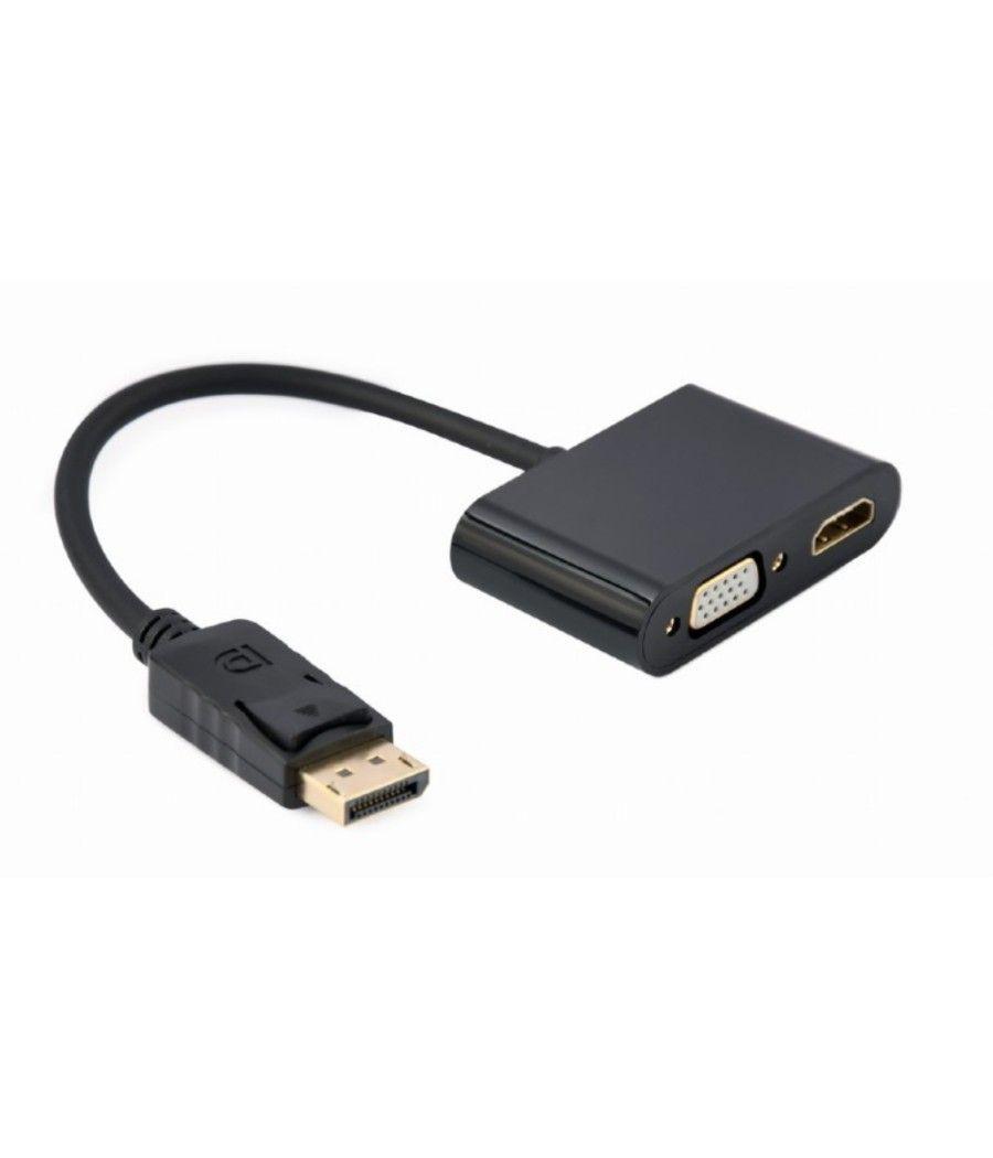 Display gembird port macho a hdmi hembra + cable adaptador vga hembra negro