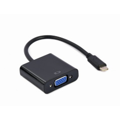 Cable adaptador usb tipo c a vga 15 cm negro