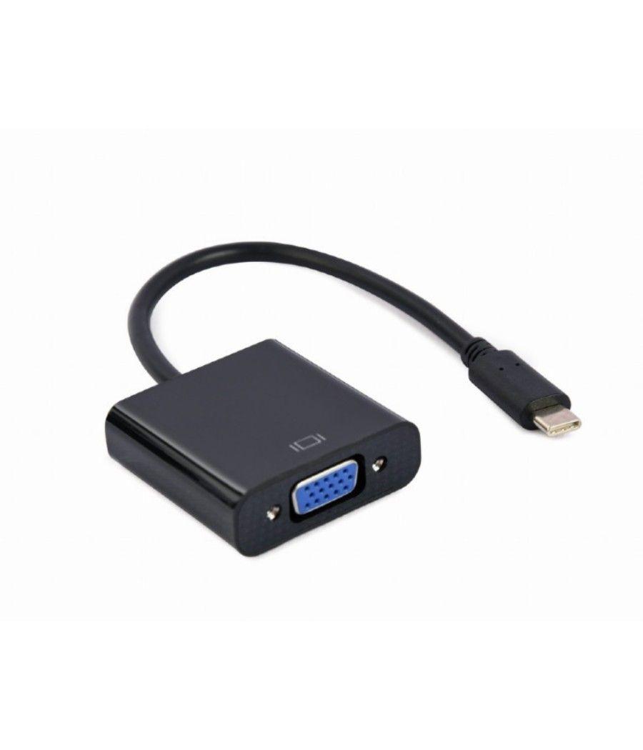 Cable adaptador usb tipo c a vga 15 cm negro