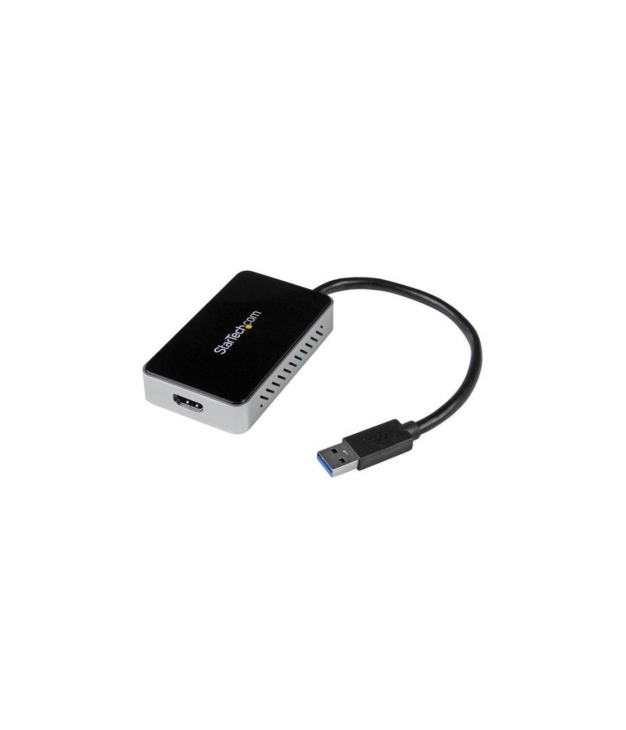 StarTech.com Adaptador de Vídeo Externo USB 3.0 a HDMI con Hub USB 1 Puerto - Tarjeta Gráfica Cable - 1080p - Imagen 1
