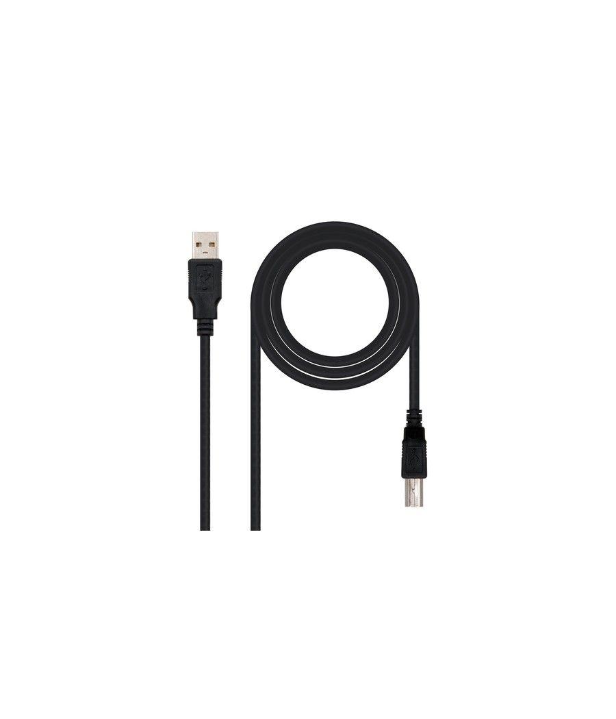 Nanocable CABLE USB 2.0 IMPRESORA, TIPO A/M-B/M, NEGRO, 3.0 M - Imagen 1