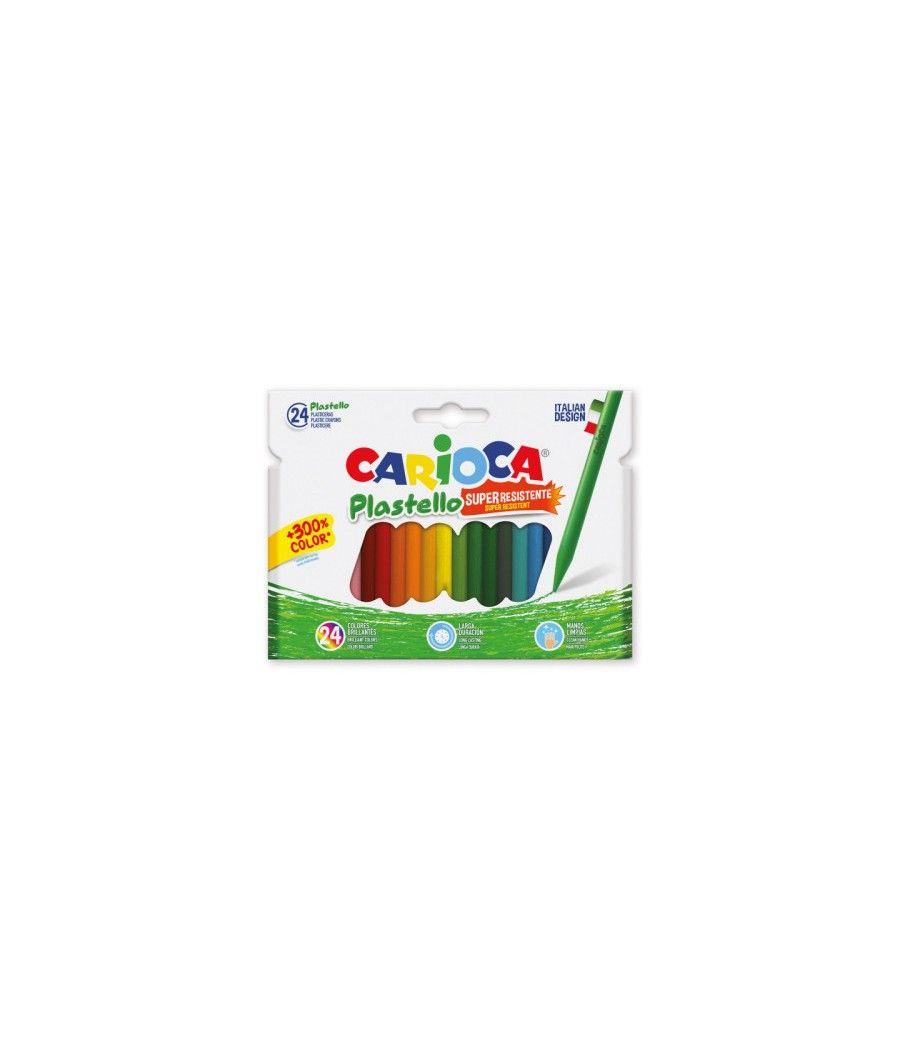 Caja 24 plasticeras colores surtidos carioca 42880