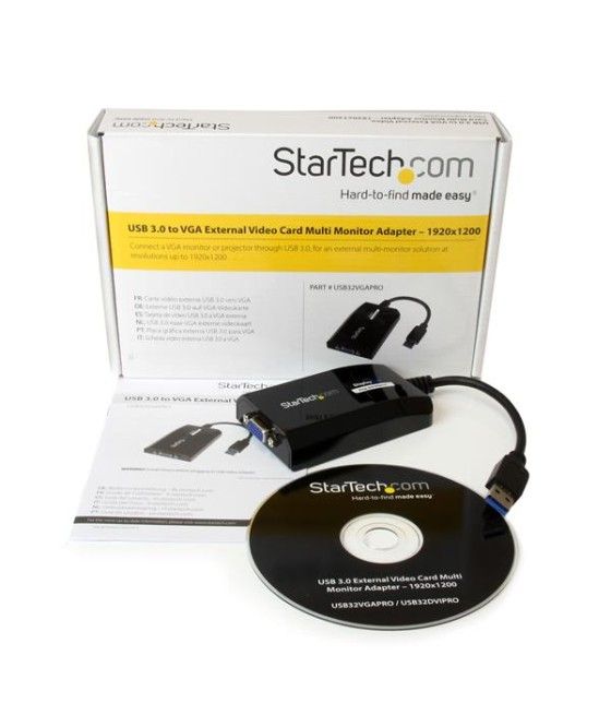 StarTech.com Adaptador de Vídeo Externo USB 3.0 a VGA para Mac - Tarjeta Gráfica Externa Cable - 1920x1200 1080p - Imagen 6