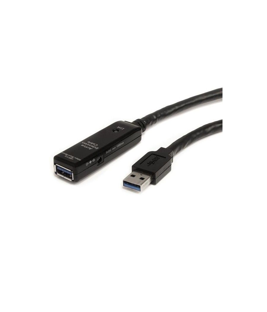 StarTech.com Cable Extensor Alargador USB 3.0 SuperSpeed Activo de 10m - USB A Macho a Hembra - Negro - Imagen 2