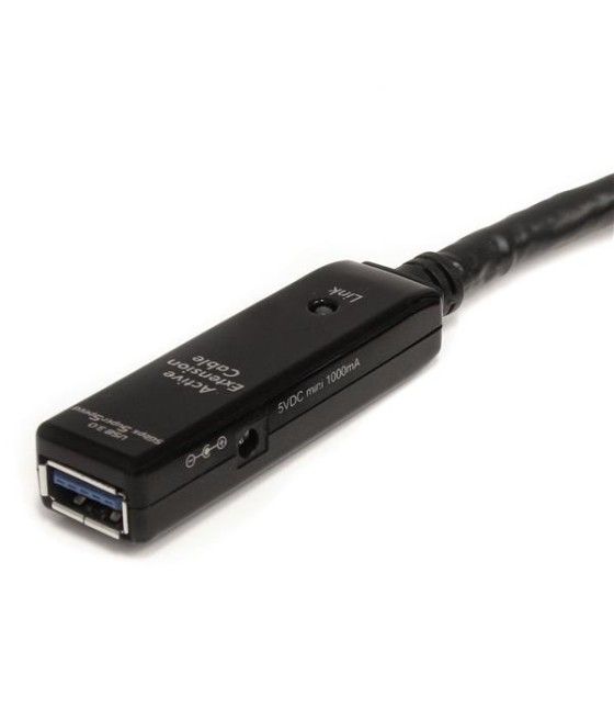 StarTech.com Cable Extensor Alargador USB 3.0 SuperSpeed Activo de 10m - USB A Macho a Hembra - Negro - Imagen 3