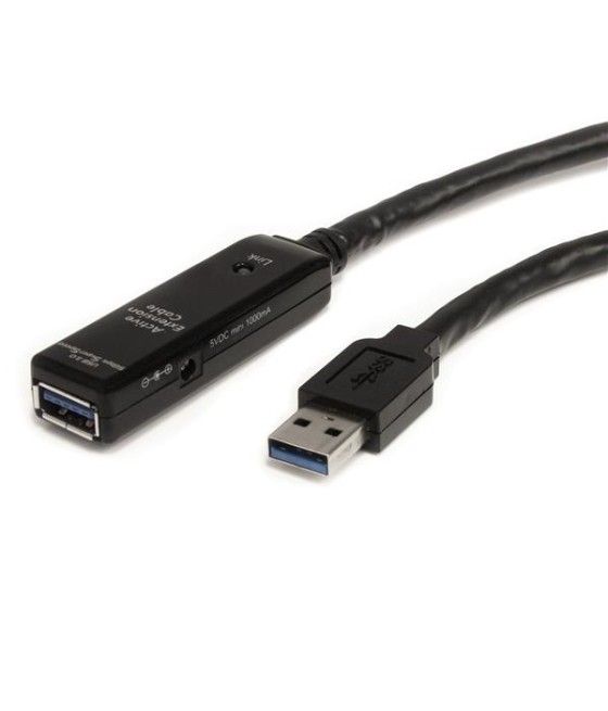 StarTech.com Cable Extensor Alargador USB 3.0 SuperSpeed Activo de 5m - USB A Macho a Hembra - Negro - Imagen 2