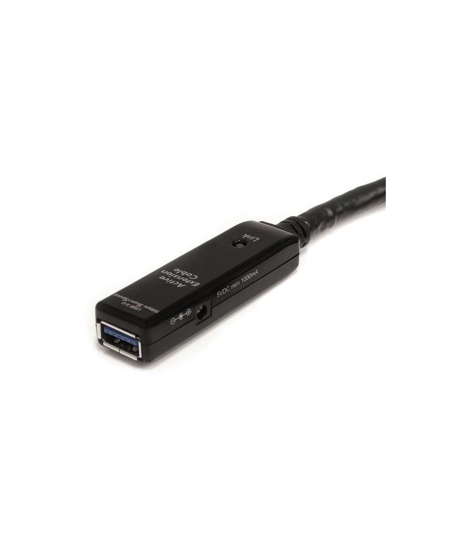 StarTech.com Cable Extensor Alargador USB 3.0 SuperSpeed Activo de 5m - USB A Macho a Hembra - Negro - Imagen 3