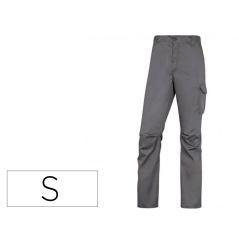 Pantalón de trabajo deltaplus cintura elástica 5 bolsillos color gris / negro talla s