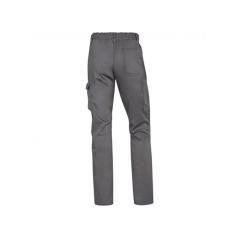 Pantalón de trabajo deltaplus cintura elástica 5 bolsillos color gris / negro talla xs
