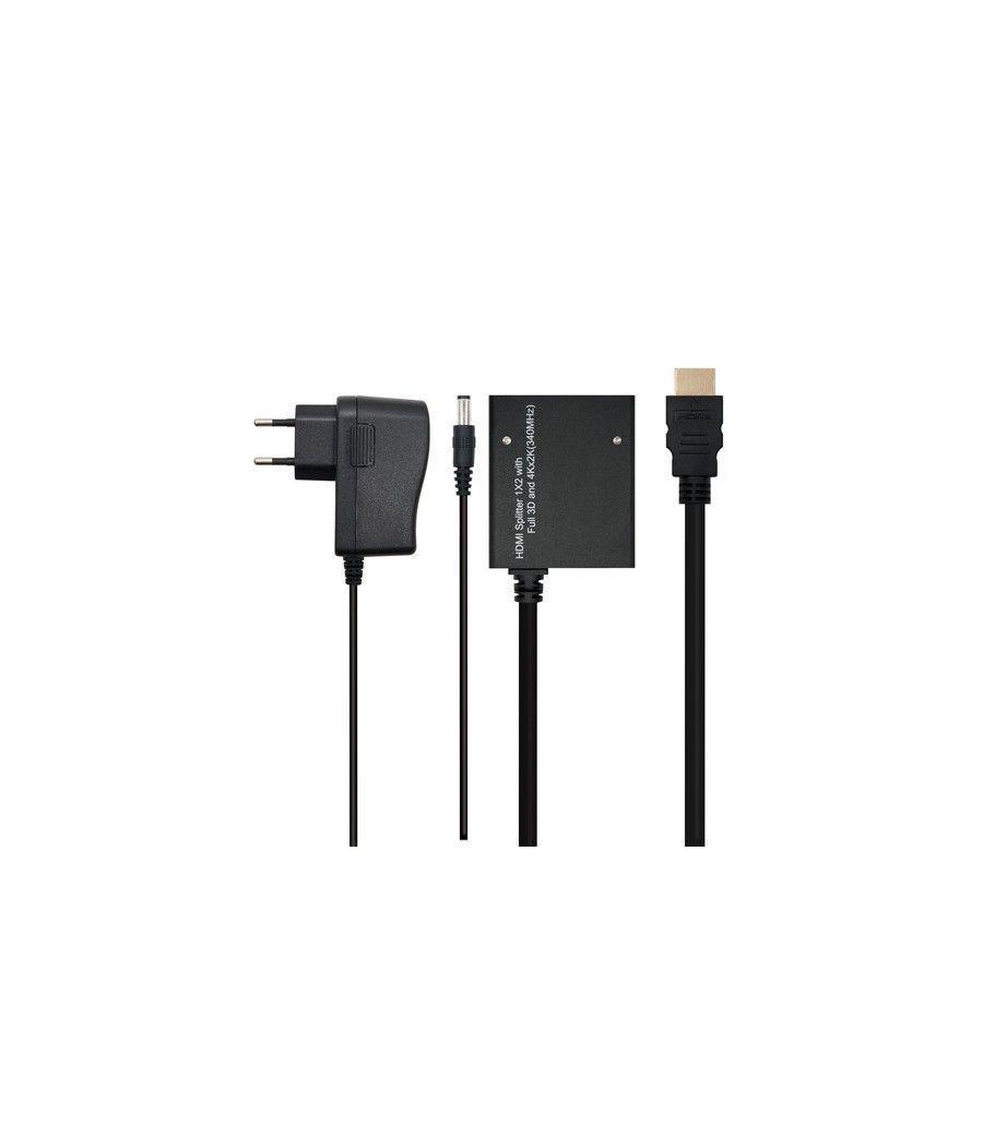 Nanocable HDMI DUPLICADOR V1.3 1X2 CON ALIM. Y PIGTAIL 50 CM - Imagen 2