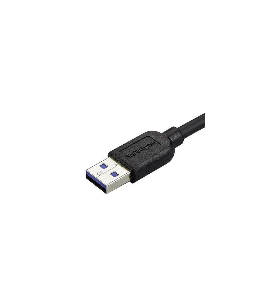 StarTech.com Cable delgado de 1m Micro USB 3.0 acodado a la izquierda a USB A - Imagen 3
