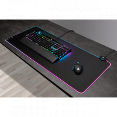 Corsair mm700 rgb alfombrilla de ratón para juegos negro