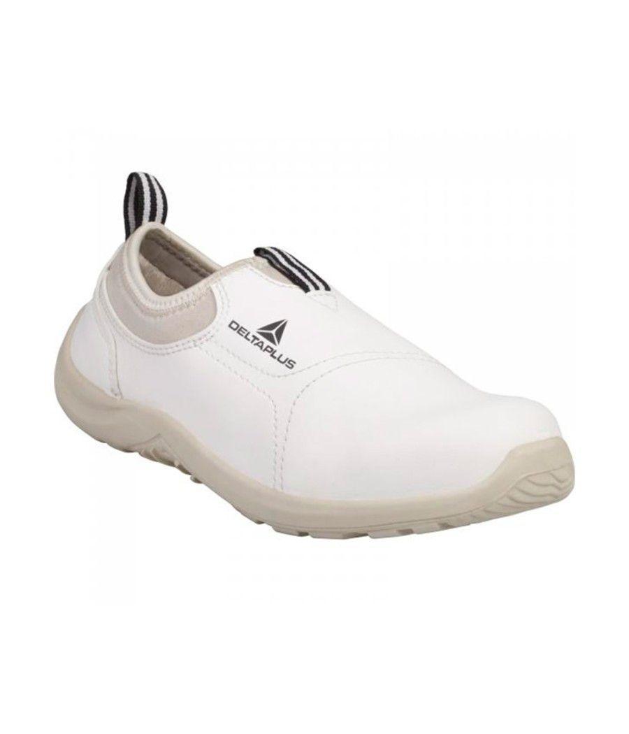 Zapatos de seguridad deltaplus microfibra pu suela pu mono-densidad color blanco talla 37