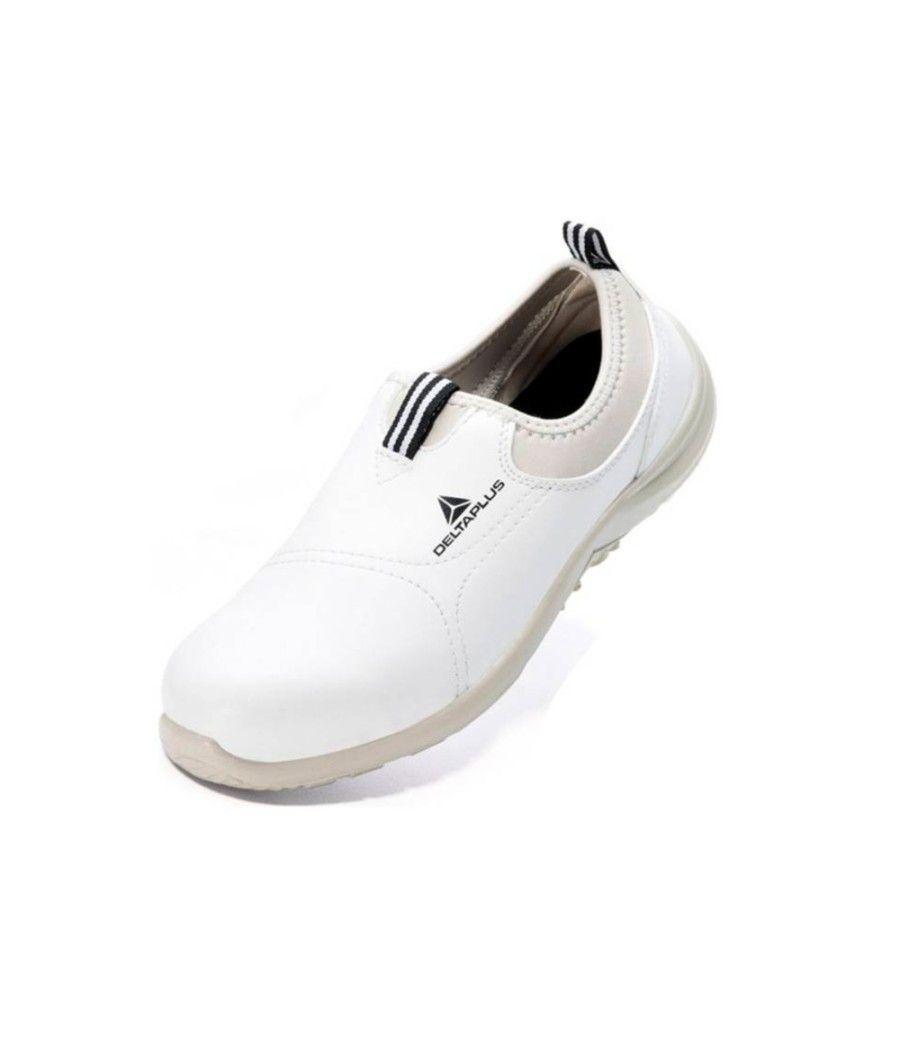 Zapatos de seguridad deltaplus microfibra pu suela pu mono-densidad color blanco talla 37