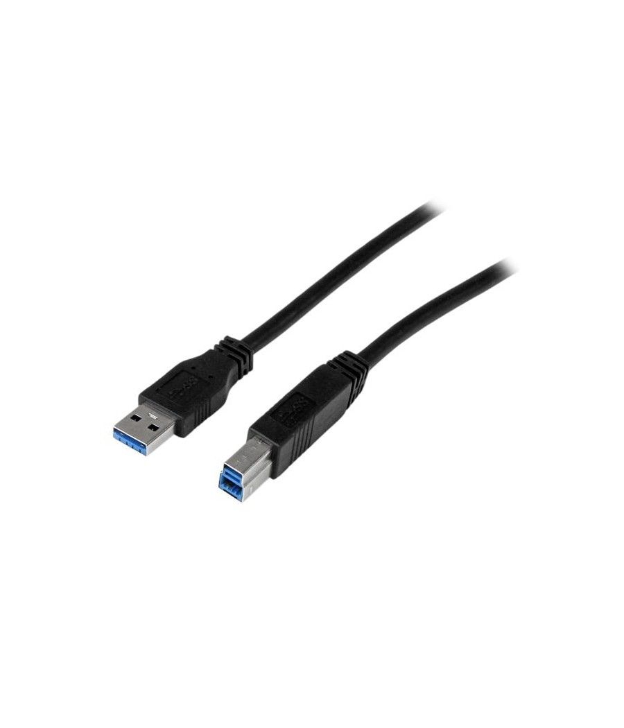 StarTech.com Cable Certificado 1m USB 3.0 Super Speed USB B Macho a USB A Macho Adaptador para Impresora - Negro - Imagen 2