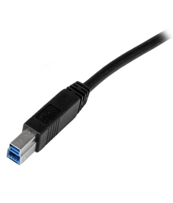 StarTech.com Cable Certificado 1m USB 3.0 Super Speed USB B Macho a USB A Macho Adaptador para Impresora - Negro - Imagen 4