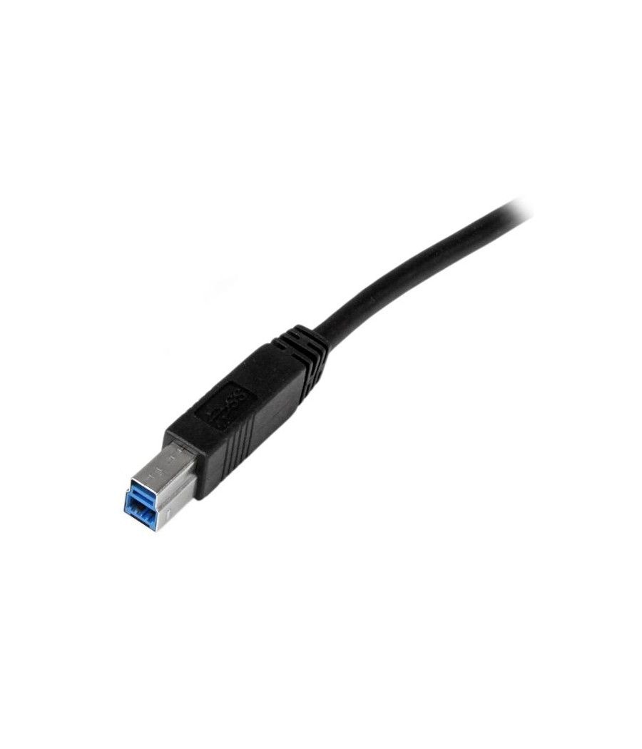 StarTech.com Cable Certificado 1m USB 3.0 Super Speed USB B Macho a USB A Macho Adaptador para Impresora - Negro - Imagen 4