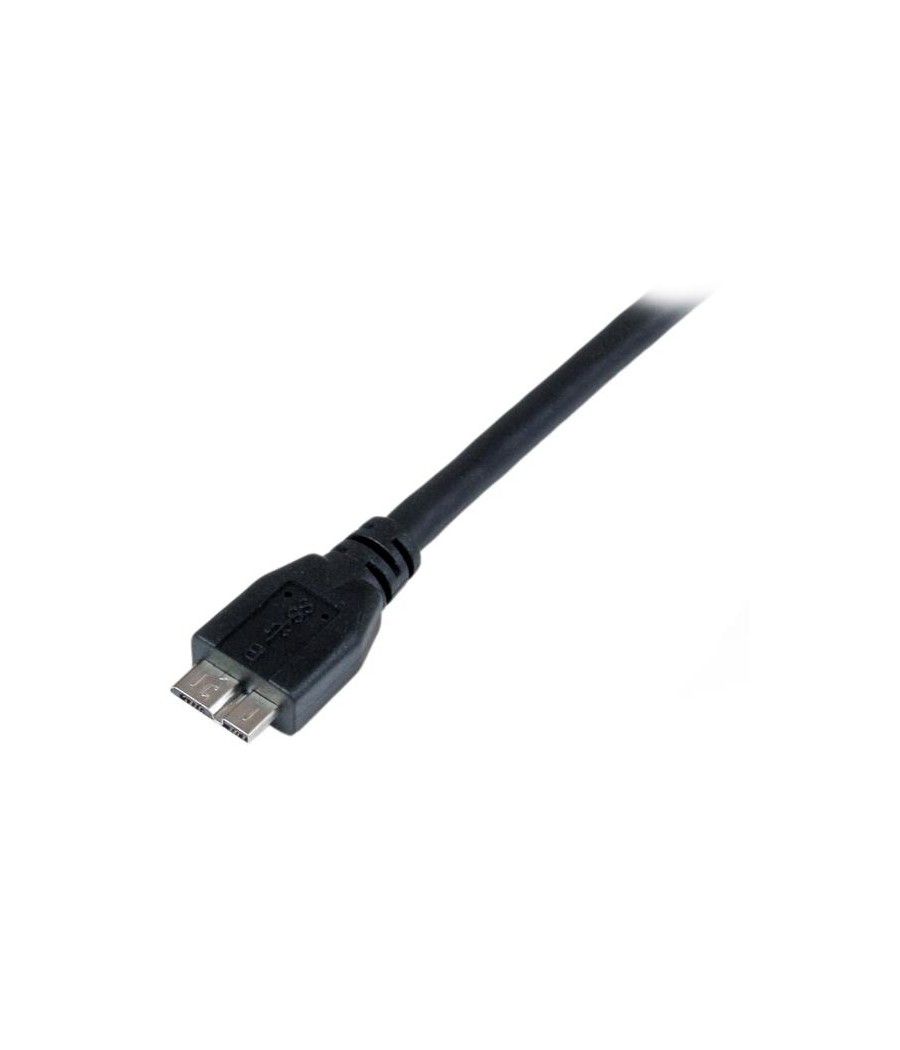 StarTech.com Cable Certificado 1m USB 3.0 Super Speed SS Micro USB B Macho a USB A Macho Adaptador - Negro - Imagen 4