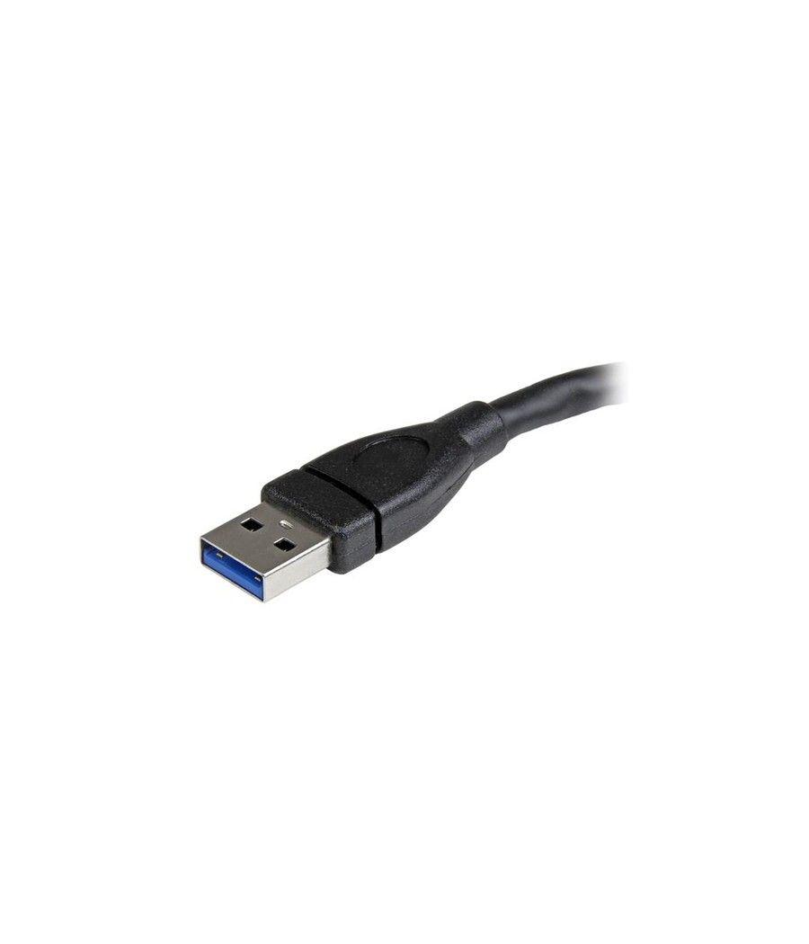 StarTech.com Cable de 15cm Extensor USB 3.0 - Alargador USB 3.0 SuperSpeed Negro - Imagen 2