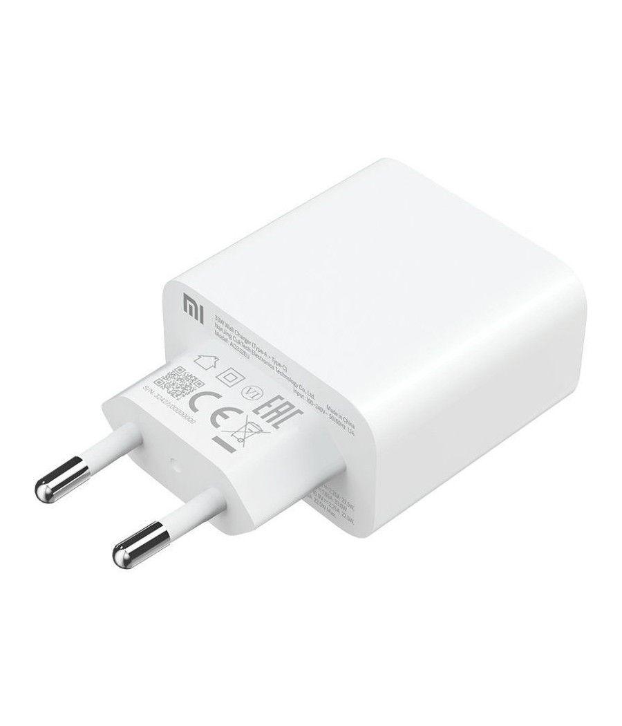 Cargador de pared xiaomi mi 33w wall charger/ 1xusb tipo-c/ 1xusb/ 33w