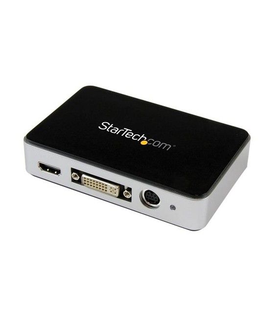 StarTech.com Capturadora de Vídeo USB 3.0 a HDMI, DVI, VGA y Vídeo por Componentes - Grabador de Vídeo HD 1080p 60fps - Imagen 1