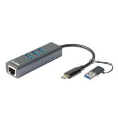 D-Link DUB-2332 base para portátil y replicador de puertos Alámbrico USB Tipo C Gris