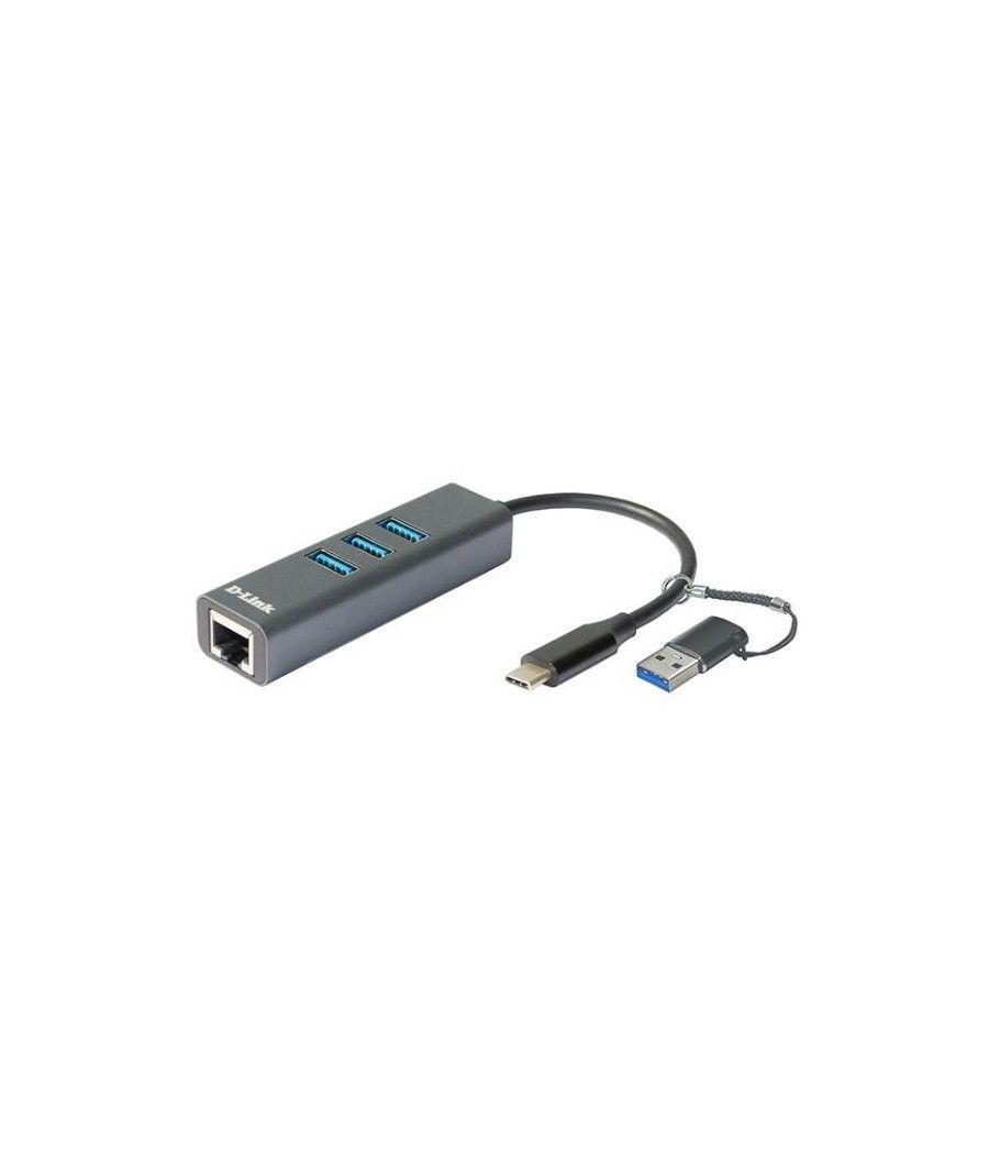 D-Link DUB-2332 base para portátil y replicador de puertos Alámbrico USB Tipo C Gris