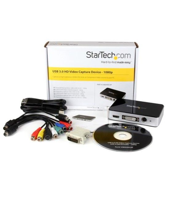 StarTech.com Capturadora de Vídeo USB 3.0 a HDMI, DVI, VGA y Vídeo por Componentes - Grabador de Vídeo HD 1080p 60fps - Imagen 5