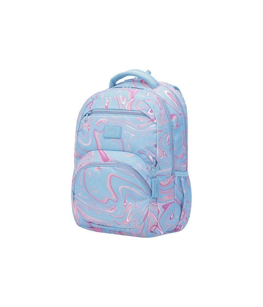 Mochila eco-friendly estampado verde y rosa - tracer 4 totto ma04trc004-2210g-3jx