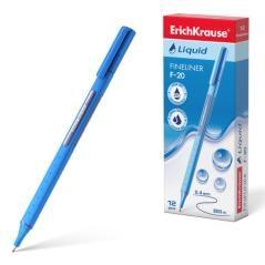 Fineliner liquid f-20, color de la tinta azul erich krause 47969 pack 12 unidades