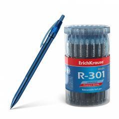 Bolígrafo de bola automático r-301 original matic 0.7, color de la tinta azul erich krause 46764 pack 60 unidades