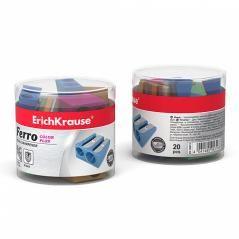 Sacapuntas de aluminio doble ferro color plus, color: surtido erich krause 38015 pack 24 unidades