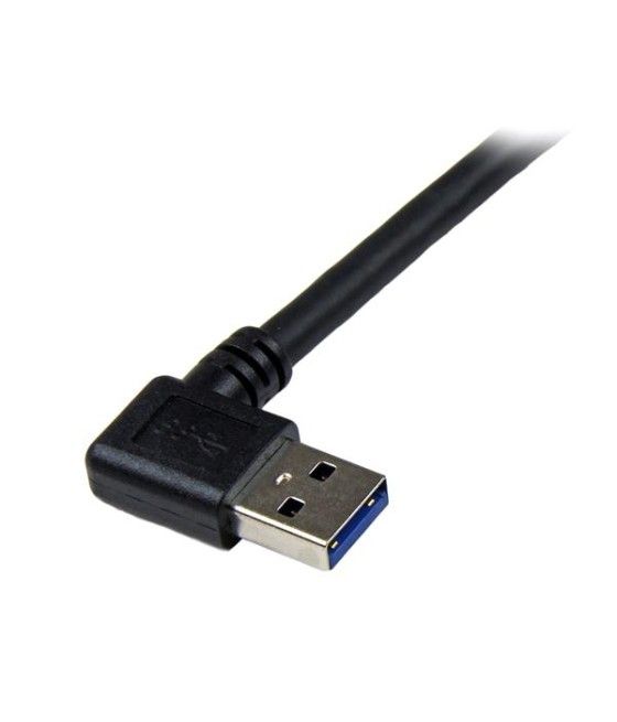 StarTech.com Cable 1m USB 3.0 Super Speed USB B Macho a USB A Macho Acodado en Ángulo a la Derecha - Negro - Imagen 3