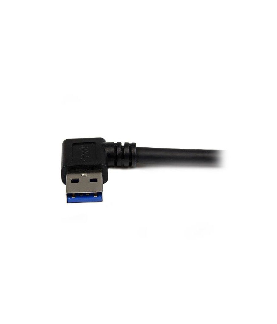 StarTech.com Cable 1m USB 3.0 Super Speed USB B Macho a USB A Macho Acodado en Ángulo a la Derecha - Negro - Imagen 4