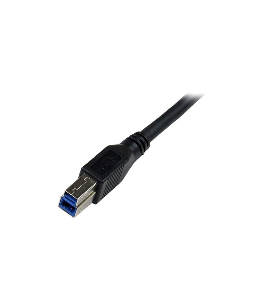 StarTech.com Cable 1m USB 3.0 Super Speed USB B Macho a USB A Macho Acodado en Ángulo a la Derecha - Negro - Imagen 5