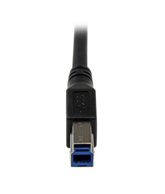 StarTech.com Cable 1m USB 3.0 Super Speed USB B Macho a USB A Macho Acodado en Ángulo a la Derecha - Negro - Imagen 6